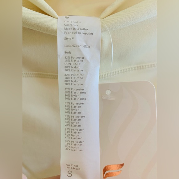 NEW Fabletics Buttermilk Oasis PureLuxe High-Waisted Legging Size Small - Picture 7 of 7